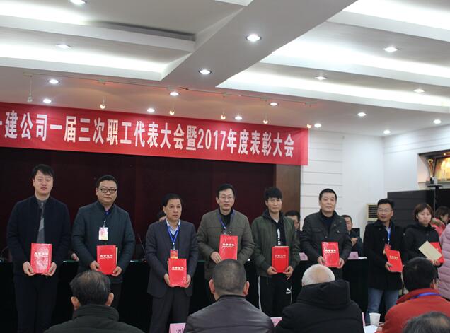 安徽一建召开一届三次职代会暨2017年度表扬大会