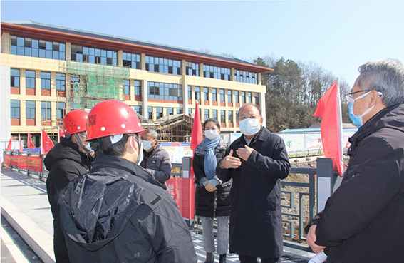 绩溪县委书记黄德泉赴安建建设绩溪县委党校项目指导事情