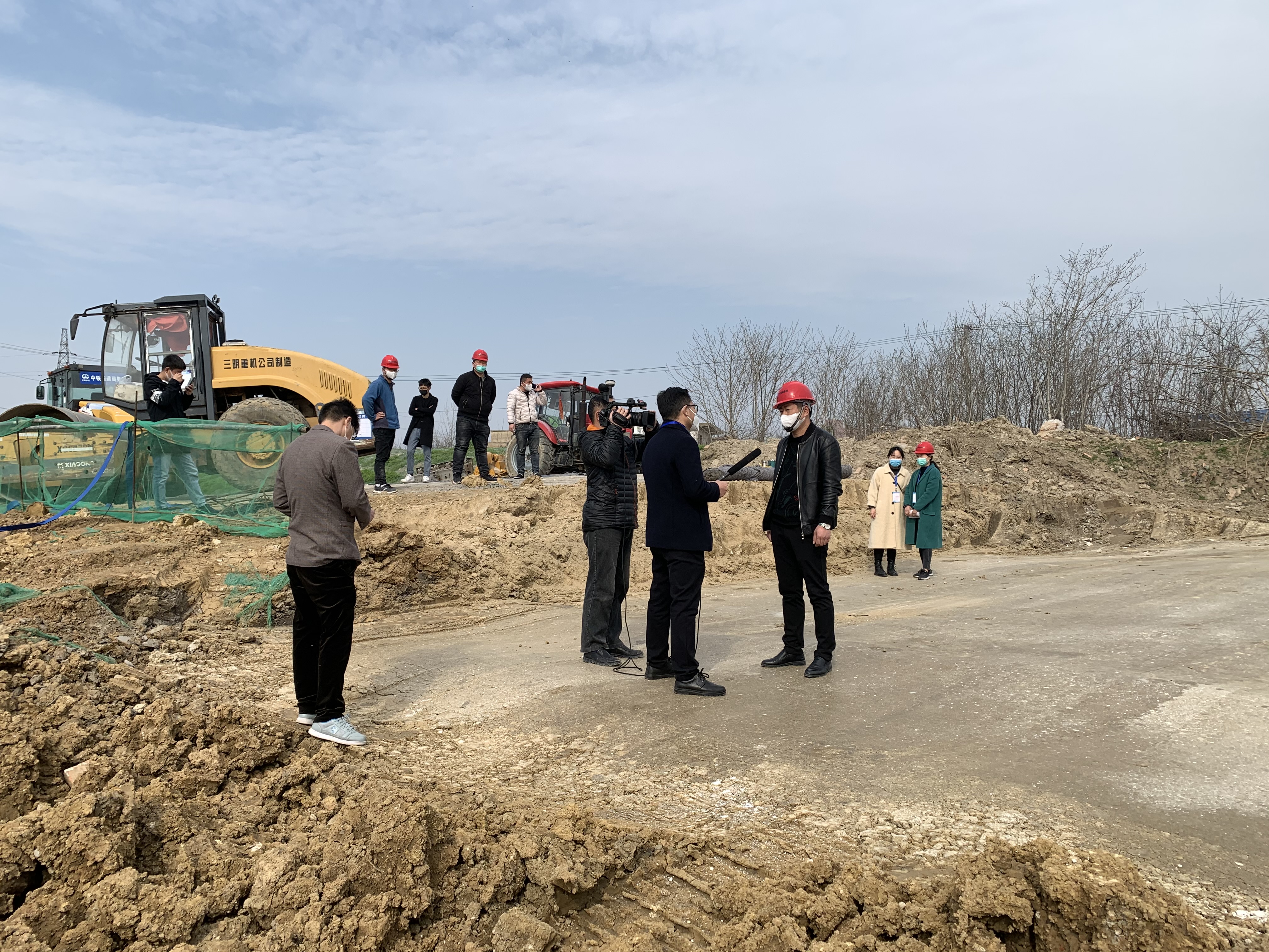 肥东县广播电视台走进安徽路港桥头集路项目