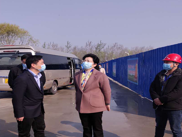 江苏省沛县县委书记李淑侠赴安徽一建安建·汉城源筑书香苑项目调研指导事情