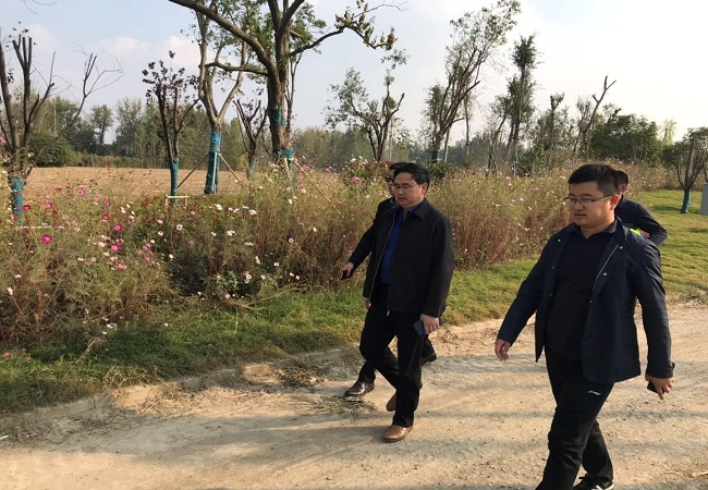 路桥集团党委副书记、总司理欧阳志宜赴灵璧PPP项目调研指导
