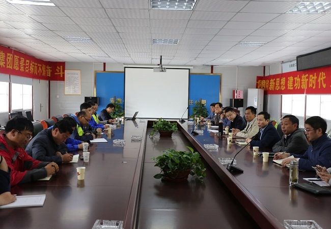 路桥集团党委书记、董事长、总司理盛明宏一行赴合安改扩建01标调研