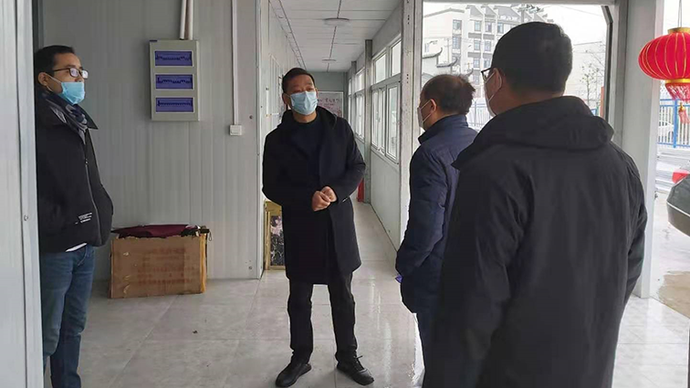 绩溪城镇化公司董事长汪青顺赴安建建设第二工管部项目指导防控