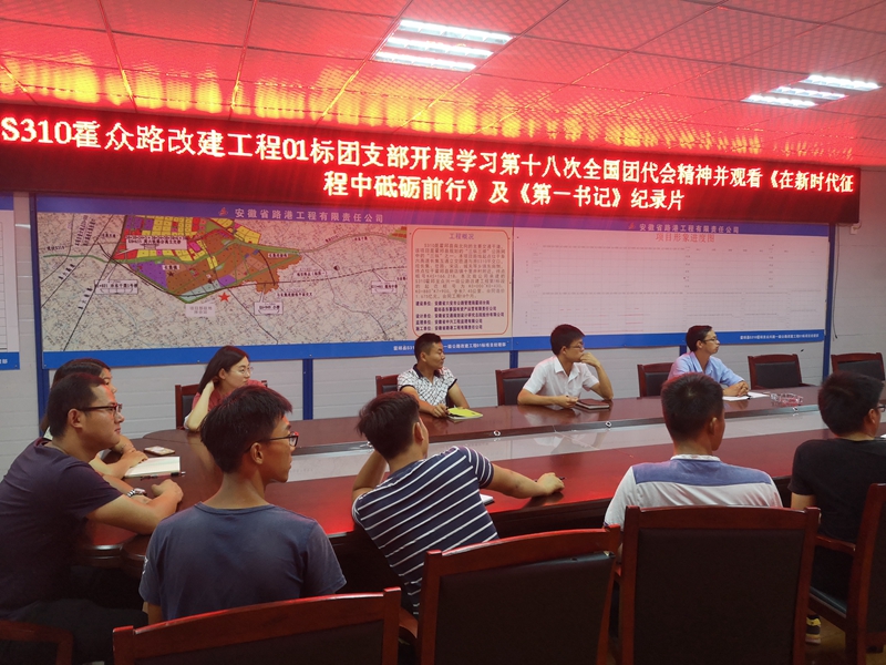 安徽路港所属各团支部认真学习团十八大聚会精神