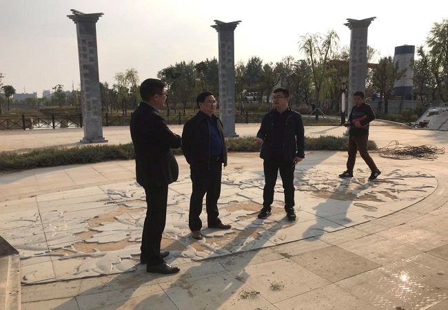 路桥集团党委副书记、总司理欧阳志宜赴灵璧PPP项目调研指导