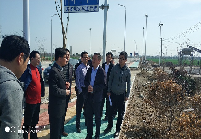 集团公司副总司理王厚良一行莅临灵璧PPP项目检查指导事情