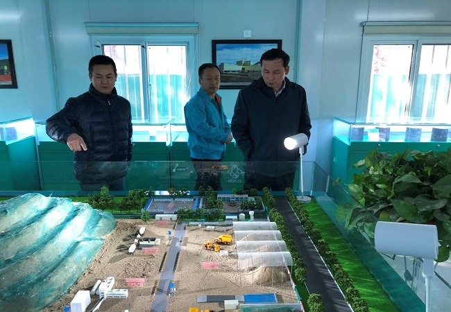路桥集团党委书记、董事长盛明宏考察北京城建集团修建垃圾处理及循环使用项目