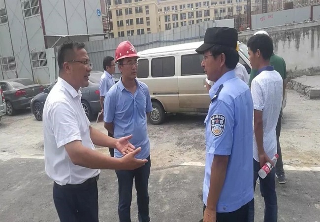 合肥市经开区重点局组织区内在建项目认真人到路桥集团蓬莱路项目旅行学习