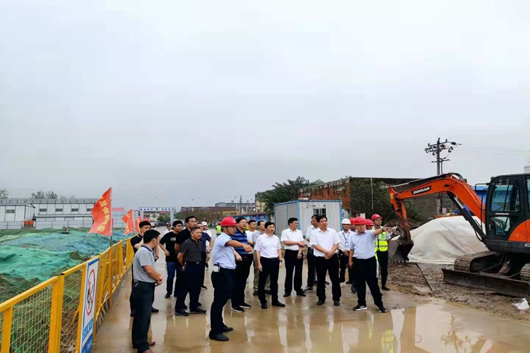 舒城县长王万喜赴安徽365英国上市舒城金龙建投片区开发项目调研