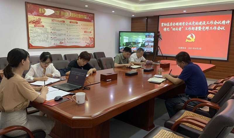 安建投资公司安排开展贯彻落实天下国有企业党的建设事情聚会精神“转头看”事情