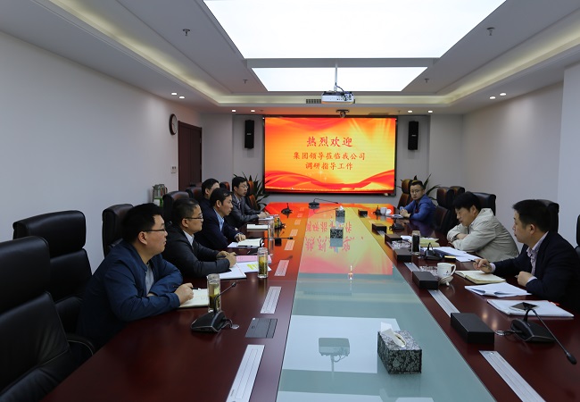 集团公司党委委员、副总司理许克顺莅临路桥集团调研指导事情