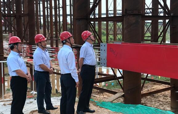 股份公司副总司理孙学军到集贤路等项目调研