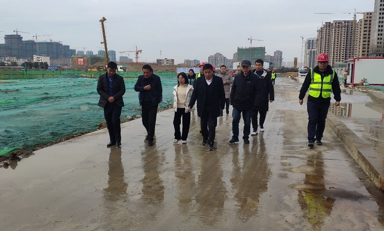 省发改委重点建设项目办公室认真人到安建总承包阜南中医院项目调研