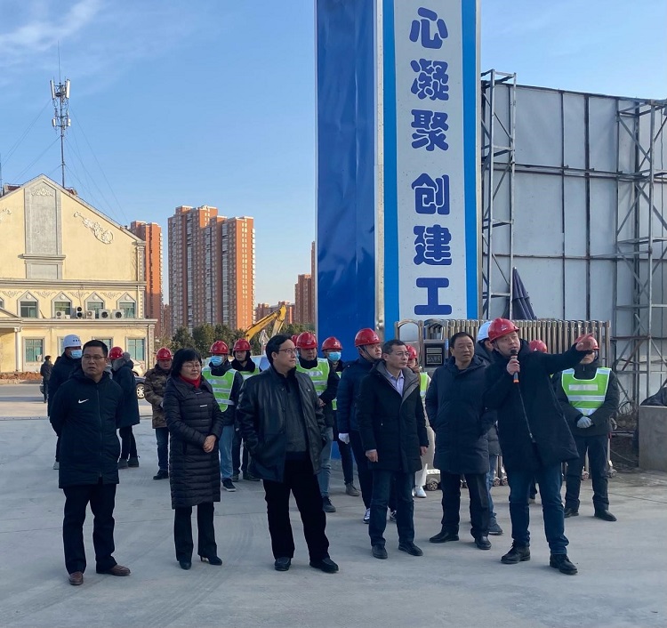 滁州市副市长龚健勇到安建总承包营房新苑安顿小区项目调研
