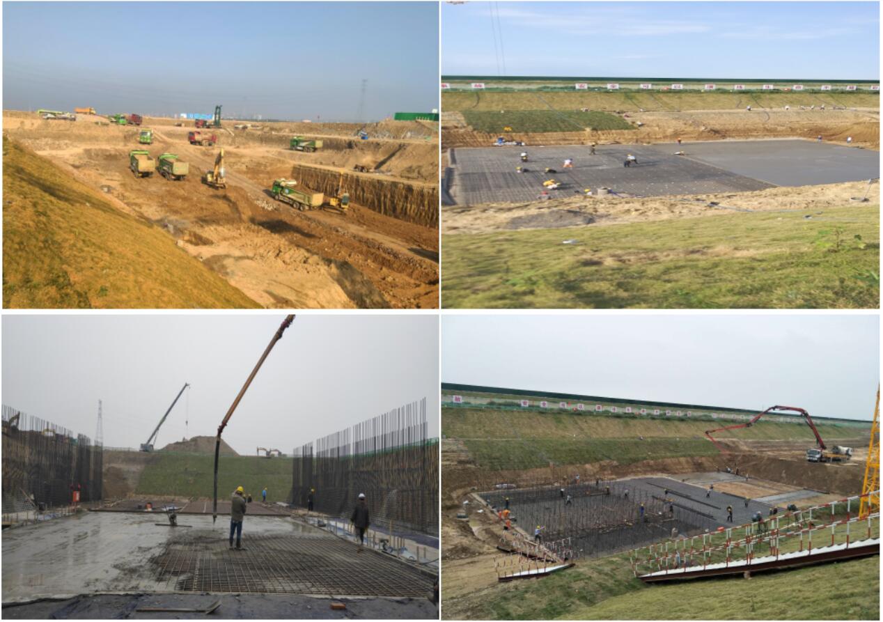 “复产防疫，，路港在行动” 系列报道22：把“疫”失的时间抢回来，，安徽路港公司灵璧船闸项目底板施工所有完成