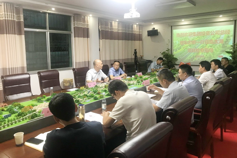 安建投资公司总司理朱忠明赴太湖246PPP项目检查指导事情