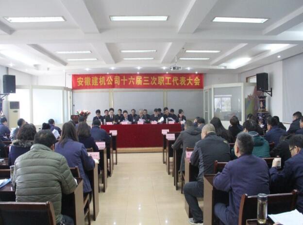 安徽建机公司召开十六届三次职工代表大会