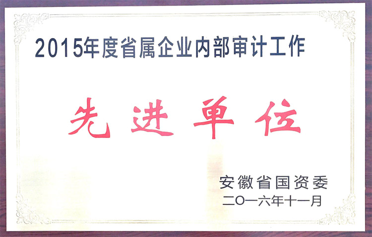 365英国上市荣获2015年省属企业内部审计先进单位