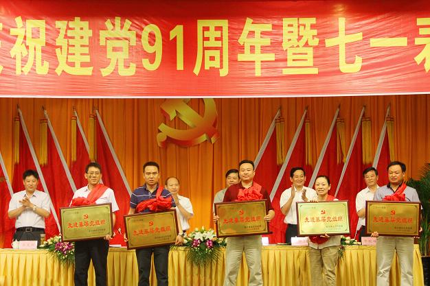 水建总公司举行庆祝建党91周年暨“七一”表扬大会