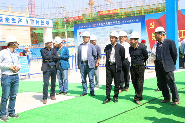 阜阳市颍东区组织观摩安徽三建安建·九坊世家项目