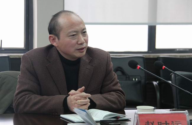 集团公司赵时运总司理一行到外洋公司调研指导事情