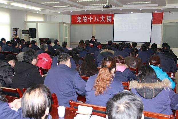省国资委十八大精神宣讲团赴365英国上市集团下层一线宣讲