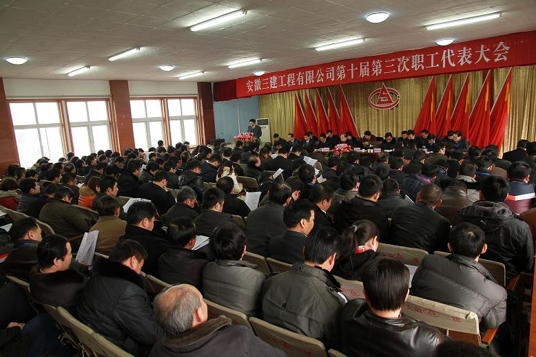 安徽三建盛大召开十届三次职工代表大会