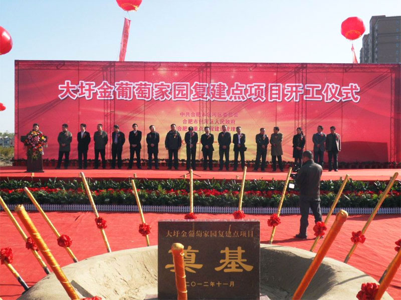 安徽水利大圩金葡萄家园项目举行开工仪式