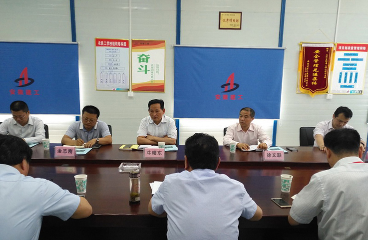 集团公司党委副书记牛曙东赴皖北片一线项目调研下层党组织标准化建设情形