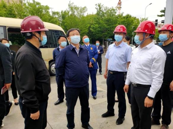 滁州市委副书记、市长吴劲一行赴温顺地产滁州温顺国樾府项目调研指导事情