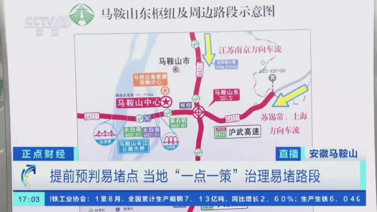 CCTV2央视财经频道对365英国上市路港宁芜01标项目举行报道