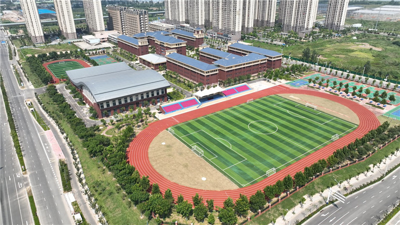 蚌埠新城实验学校临港校区。。安徽水利供图